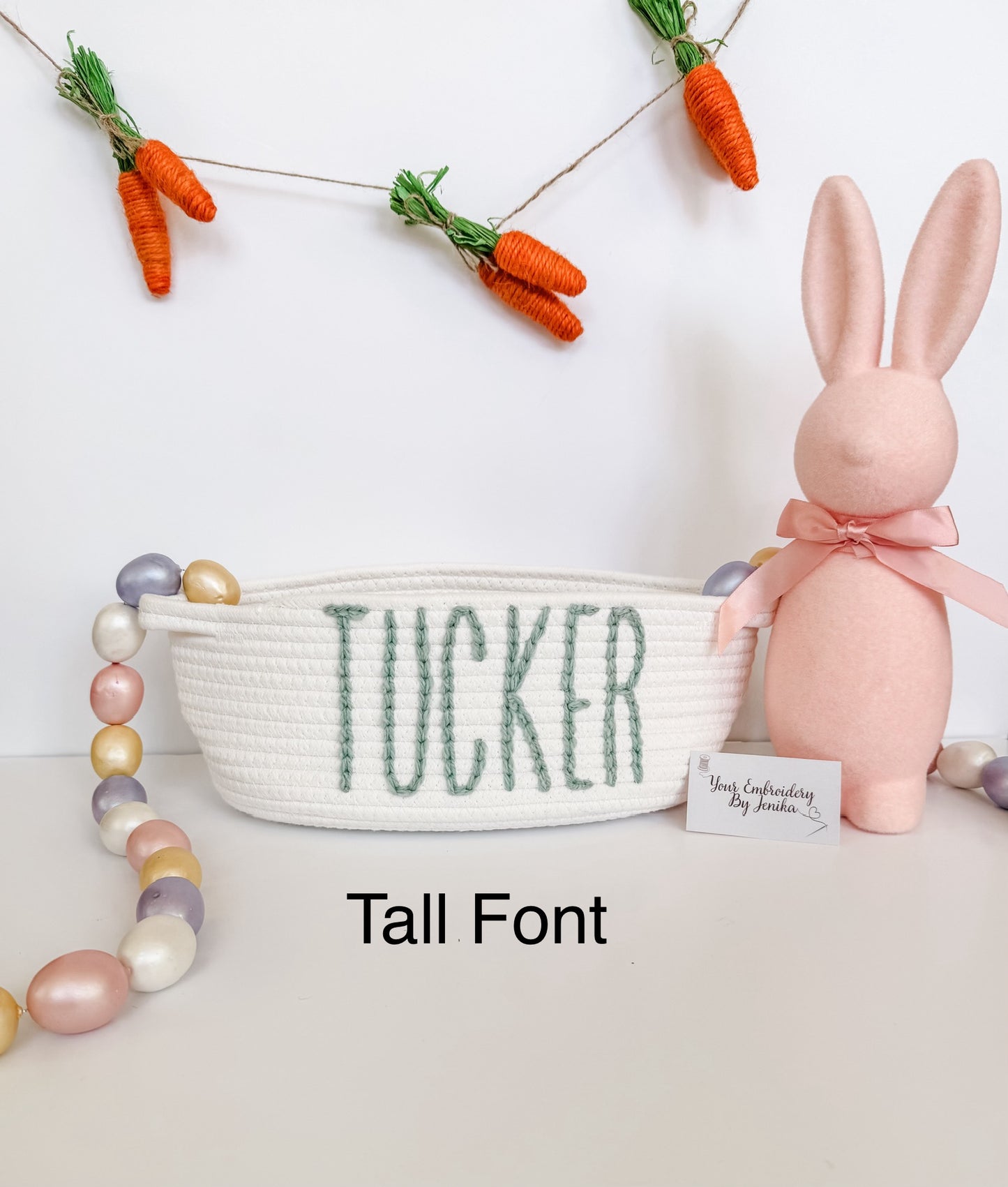 Hand Embroidered Easter Baskets