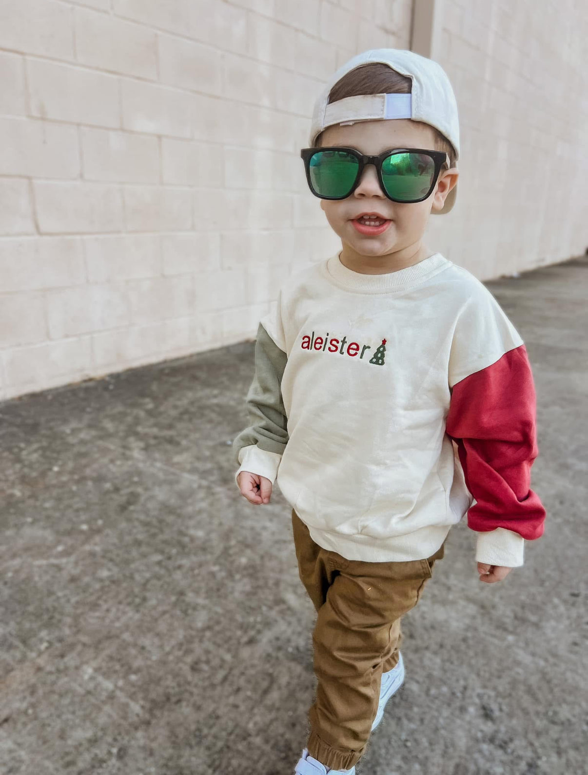 Colorblock Crewneck Sweatshirt