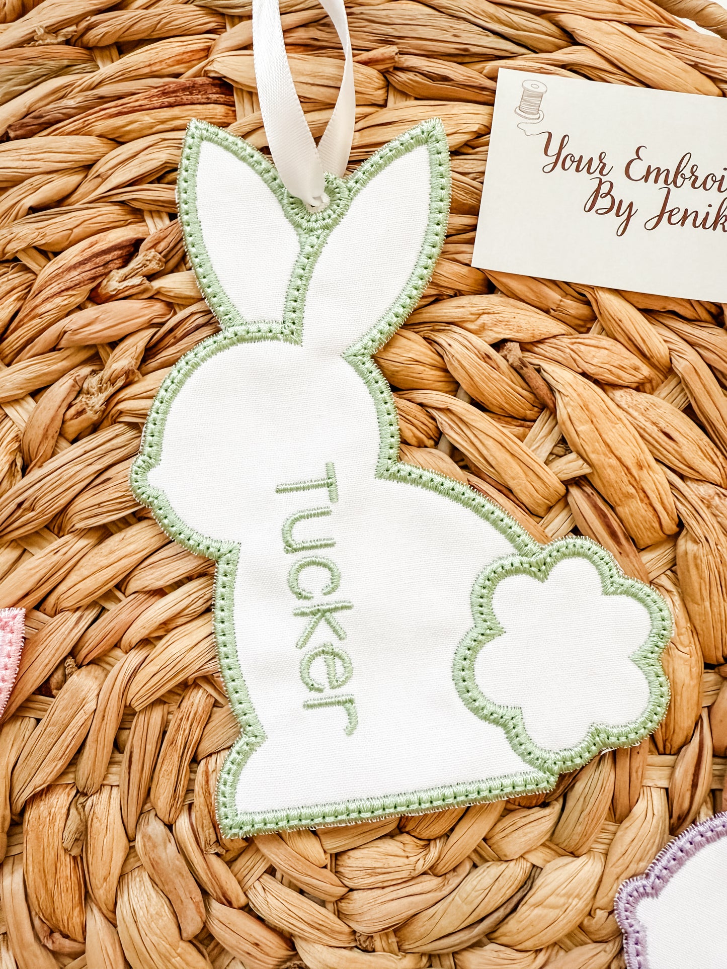 Pastel Bunny Basket Tags