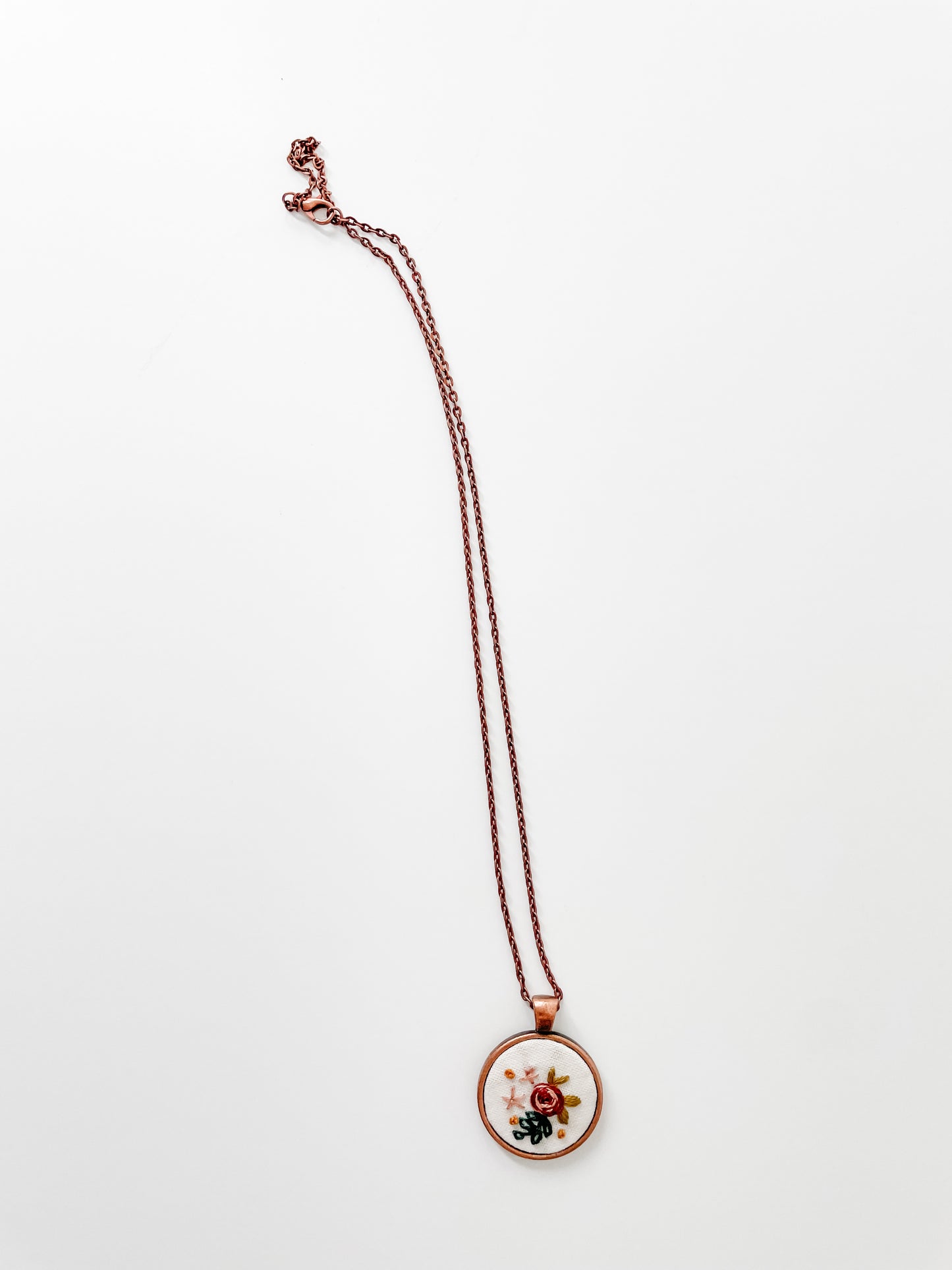 Maroon Flower Pendant