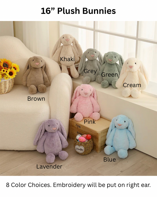PRE-ORDER Personalized Plush Bunny
