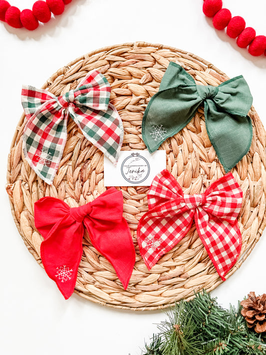 Christmas Hair Bows