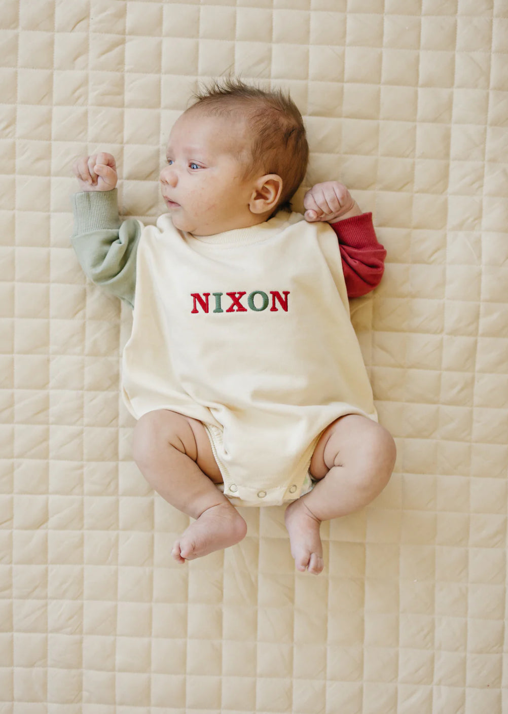 Colorblock Sweatshirt Romper