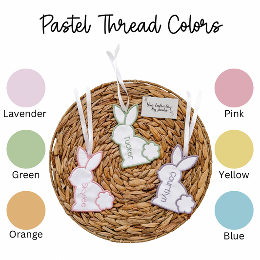 Pastel Bunny Basket Tags