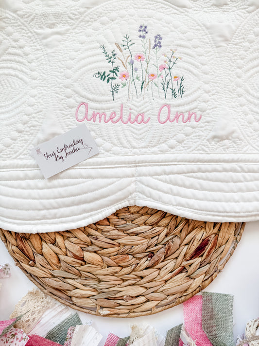 Floral Baby Quilt