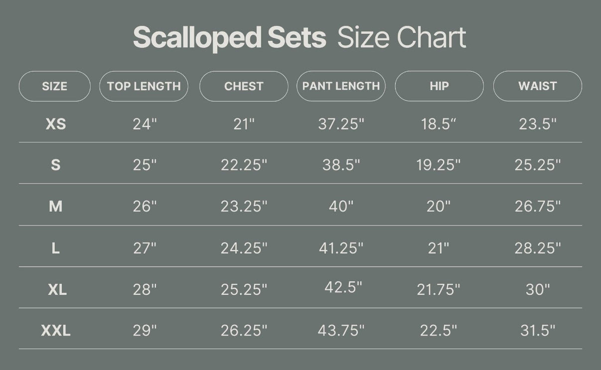 Women’s Scallop Set