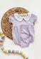 Striped Peter Pan Collar Bubble/Dresses