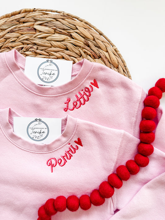 Sweetheart Name Sweatshirt