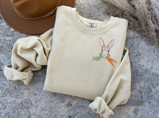 Adult Bunny With Carrots