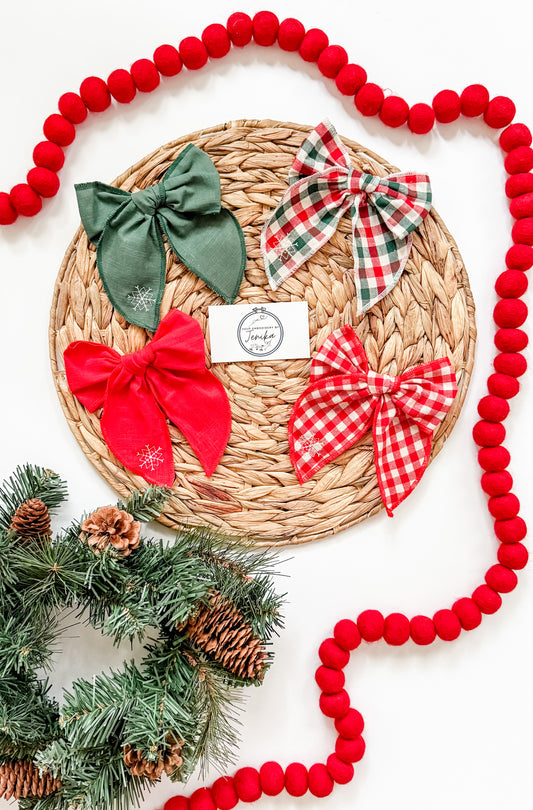 Christmas Hair Bows