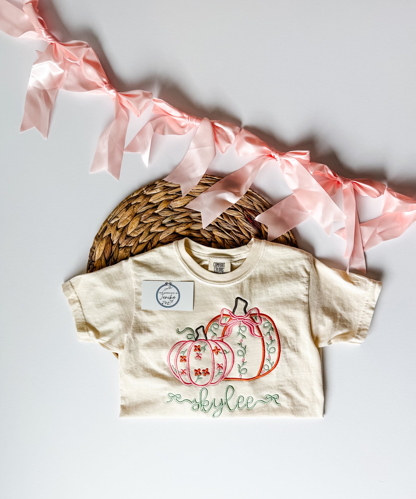 Kids Pink Pumpkin Patch Tee