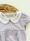 Striped Peter Pan Collar Bubble/Dresses