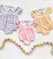 Striped Peter Pan Collar Bubble/Dresses