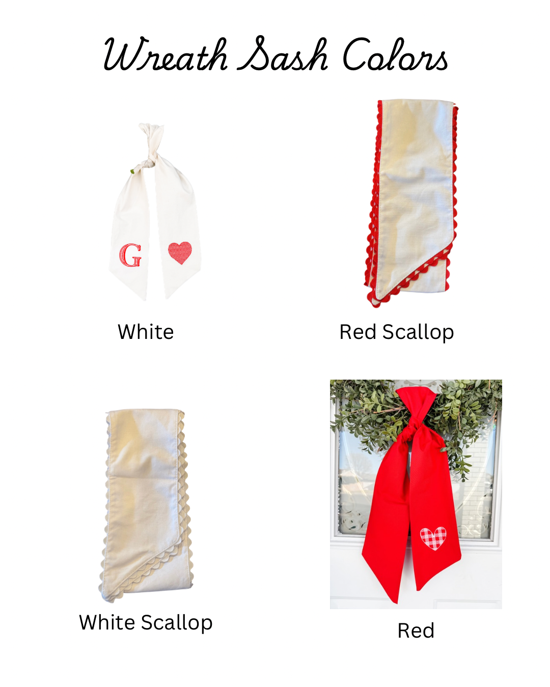 Valentine’s Wreath Sash