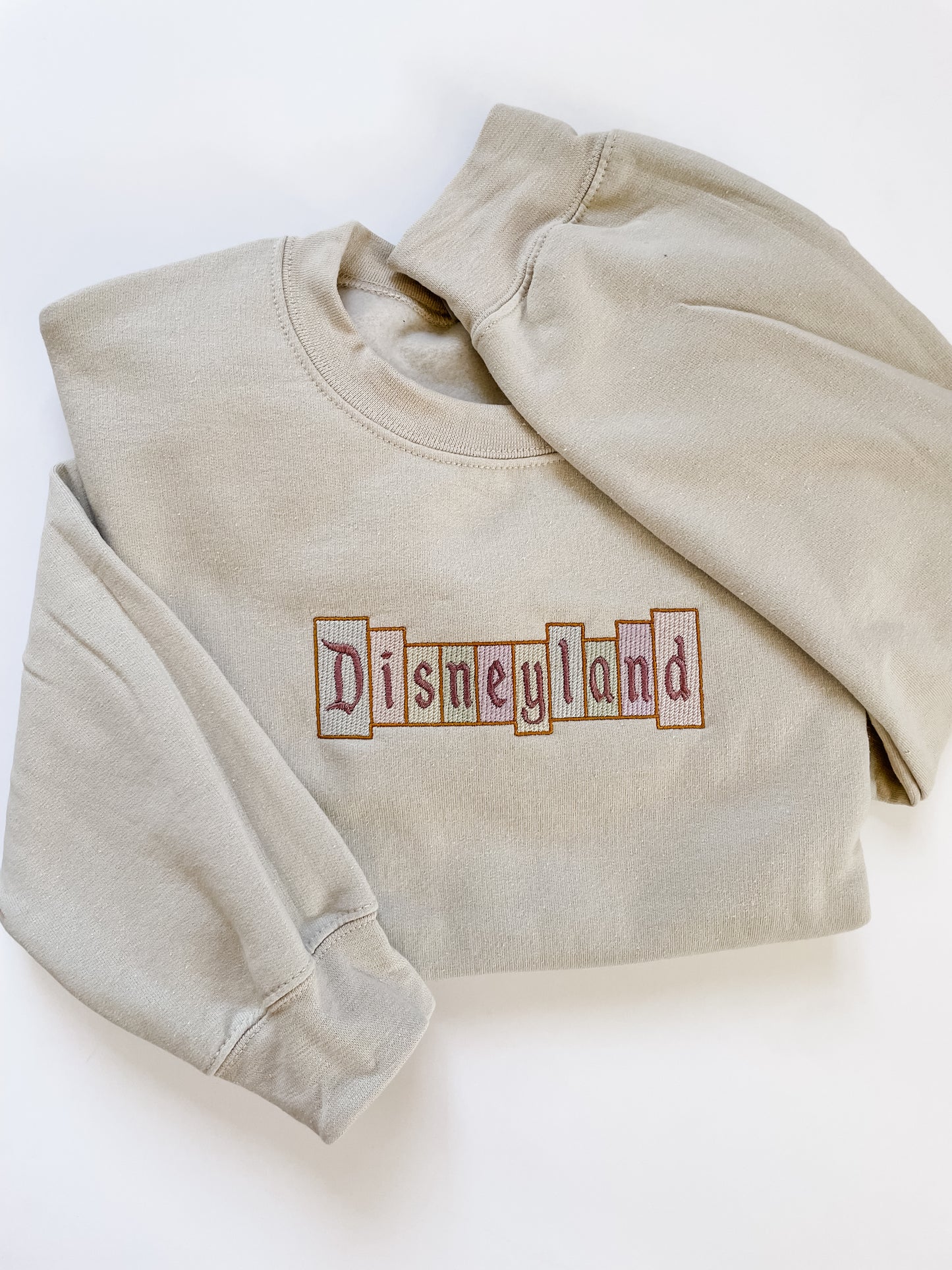 Embroidered Disneyland Sign Sweatshirt