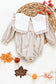 Fall Tan Gingham Bubble - Pre-Order