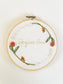 Girls Hand Embroidered Name Hoop