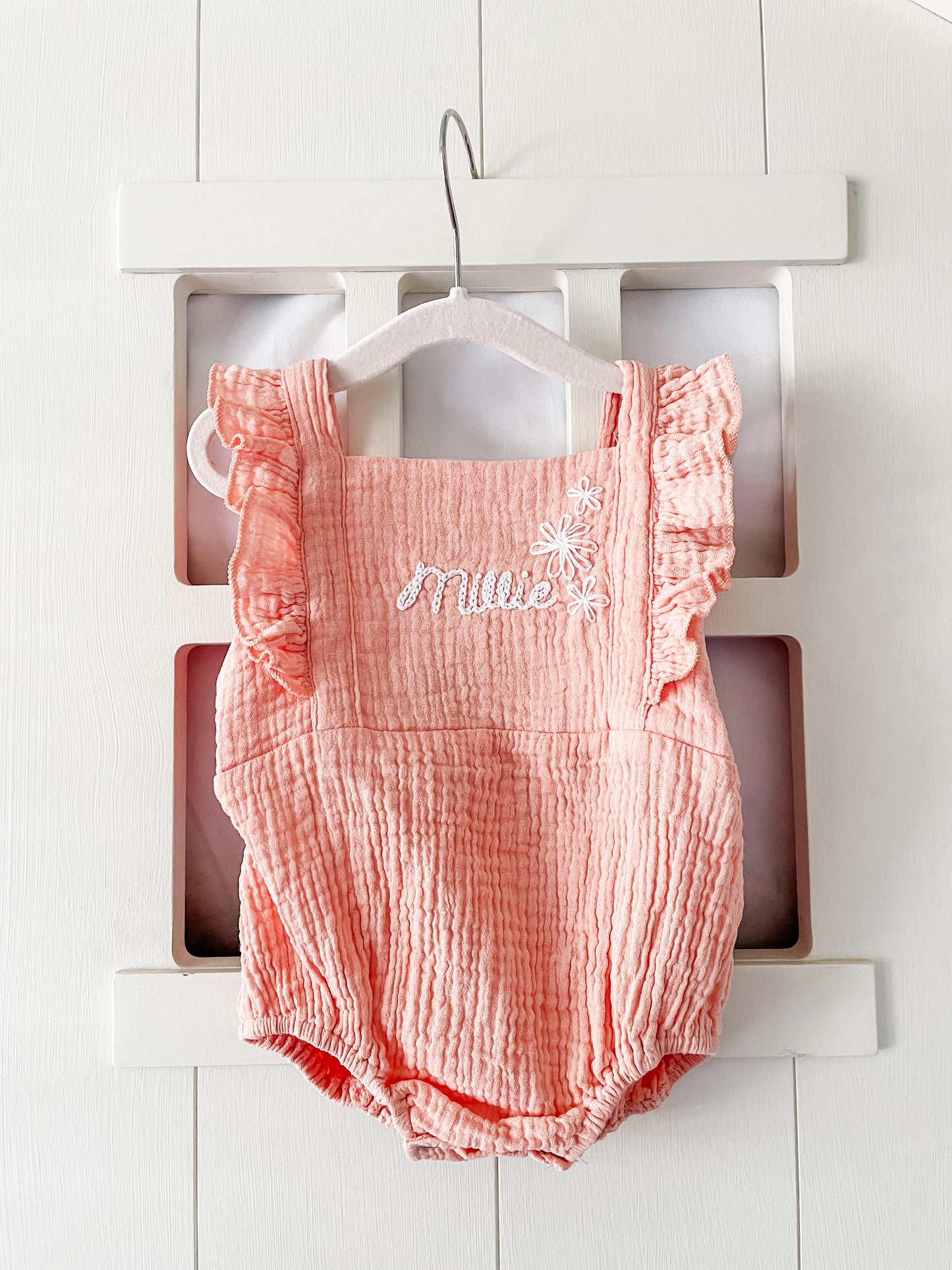 Personalized Muslin Romper