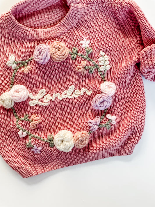 Floral Wreath Sweater