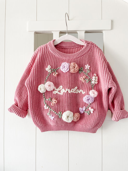 Floral Wreath Sweater