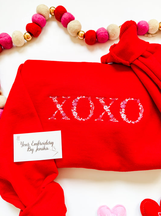 Floral XOXO Sweatshirt