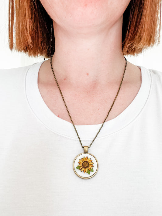 Sunflower Pendant